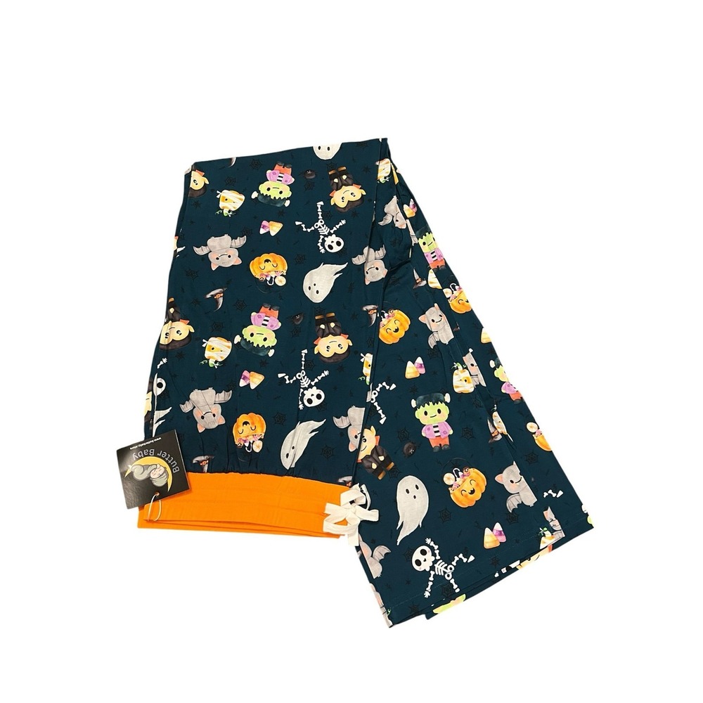 NWT BAMBOO Halloween Jogger pants women Size Medium Butter Baby Bamboo